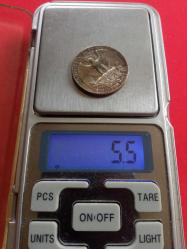 USA; QUARTER DOLAR 1974 -D