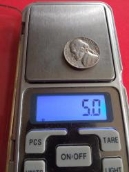 USA; FIVE CENTS 1969 - S