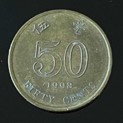 HONG KONG 1998 50 CENT