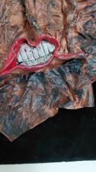 Deri Mask – Tek ve Özgün Duvar Tablosu | 43×43