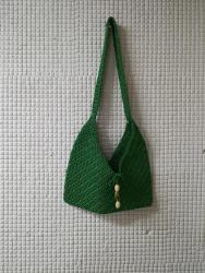 MAKROME İPİ İLE YAPILMIŞ EL İŞİ KADIN OMUZ ÇANTASI