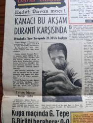 Halka ve Olaylara Tercüman Gazetesi - Turkish Newspaper - 27 Mart 1969 - Pakistan'da idareyi devralan Yahya Han ordunun siyasi ihtirası yoktur dedi - Türkiye Spor yazarları yarışmasında 8 branşta 5 Birincilik bir 2.lik ve üç 3.lük kazandık - İslam Çupi müsabaka yazısı kolunda Necmi Tanyolaç fıkra kolunda birincilik kazanmıştır Fotoğrafı - Almanya'ya gidecek işçinin parasını işyeri ödeyecek - Malatya milletvekili Hamido Celal Bayar'ın yolundayım dedi - DEVA 100 milyon sermayeli DEVSAN şirketini kurdu - Opera binasının açılışına doğru operacıların kaprisi yazan Halit Fahri Ozansoy - Parti liderleri ile karikatürlü röportaj konuşan ve çizen Semih Balcıoğlu - at arabaları ile yürüyüş yapıldı - Romanya devlet başkanı Nicolae Ceausescu İstanbul'da - Galatasaray 2 Eskişehirspor 1 - Türkiye kupası'ndan bir kodaman daha düştü - Cemal Kamacı bu akşam Duranti karşısında Fotoğrafı - Bursaspor Feriköy'ü zorlukla eleyebildi Fotoğrafı - Toto 1 milyar 341 bin lira gelir elde etti - Sanlı Sarıalioğlu