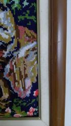 Romantik Dönem Esintili El İşi Etamin Tablo – 75 × 53 cm