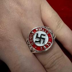 WW2 Nazi Almanyası Yüzük  / 10 Numara Ölçü #1
