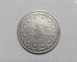 OSMANLI İMPARATORLUĞU HİCRİ 1293/2. SENE PADİŞAH SULTAN 2. ABDÜLHAMİT GÜMÜŞ 20 KURUŞ ÇOK ÇOK TEMİZ KONDİSYONDA