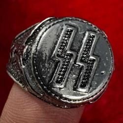 WW2 Nazi Almanyası Yüzük / 10 Numara Ölçü  #4