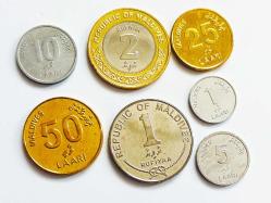 Maldivler Tedavül Set 1-2 Rufiya 1-5-10-25-50 Lari..