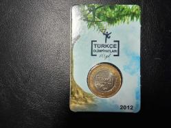 TÜRKÇE OLİMPİYATLARI 1 TÜRK LİRASI HATIRA PARASI  ÇİL  TCM 2141