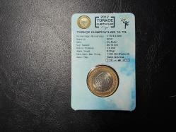 TÜRKÇE OLİMPİYATLARI 1 TÜRK LİRASI HATIRA PARASI  ÇİL  TCM 2141