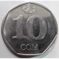 Kırgızistan 10 Som 2009 - Çil - Düz Kenar (Plain Edge) - Geleneksel 