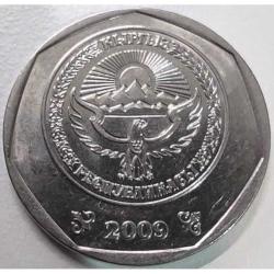 Kırgızistan 10 Som 2009 - Çil - Düz Kenar (Plain Edge) - Geleneksel 