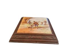 1900 Başları Laternalı Üst Kısmı Porselen Nihale - porselen kısımda çatlak mevcuttur