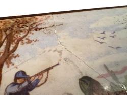 1900 Başları Laternalı Üst Kısmı Porselen Nihale - porselen kısımda çatlak mevcuttur