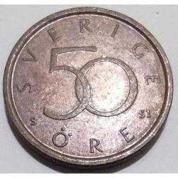 İsveç 50 Öre 2009 - Kral XVI. Gustaf Dönemi - Tedavülden Kalkan Son Öre - Koleksiyonluk Para