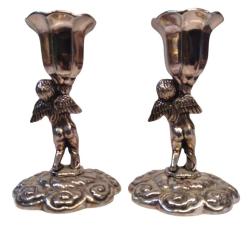 Melek Formunda Şamdan (2 Adet)