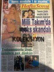 HAFTA SONU DERGİ - GAZETESİ DOĞUM GÜNÜ HEDİYESİ (TURKİSH -MAGAZINE - NEWSPAPER) - TAM TAKIM 8 SAYFADIR -  15 KASIM 1991 - Sayı: 46 -Yasemin Evcim-Erol Atar-Ünal Karaman-Selin Özer-Ünal-Bahar Öztan-Özlem Selanik-Alp Doğan-Yüksel Uzel-Derya Muharremoğlu-Harika Avcı-Tanju Çolak-Hülya Avşar-Gamze Gözalan-Aşkın Koyçiç-Emel Müftüoğlu-Engin Koç-Salih Güney-Merih Fırat-Sezen Aksu-Halit Kıvanç-Özlem Selanik-Bahar Öztan-Oya Aydoğan-Şükrü Yılmaz-Mehmet Birol-Selma Poyraz-Belgin Güven-Leyla Somer-aykut Oray-Murat Başoğlu-Selçuk Özer-Okay Özbalcı Kimdir-Ümit Aktan-Selin Dilmen-Selçuk Özer-Cancan-İbrahim Tatlıses-Şadiye Topkan-Uğur Güneri-Julie Canton-Taner Şener-Mete Sezer-Defne Yalnız-