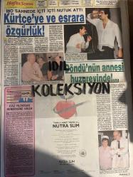 HAFTA SONU DERGİ - GAZETESİ DOĞUM GÜNÜ HEDİYESİ (TURKİSH -MAGAZINE - NEWSPAPER) - TAM TAKIM 8 SAYFADIR -  15 KASIM 1991 - Sayı: 46 -Yasemin Evcim-Erol Atar-Ünal Karaman-Selin Özer-Ünal-Bahar Öztan-Özlem Selanik-Alp Doğan-Yüksel Uzel-Derya Muharremoğlu-Harika Avcı-Tanju Çolak-Hülya Avşar-Gamze Gözalan-Aşkın Koyçiç-Emel Müftüoğlu-Engin Koç-Salih Güney-Merih Fırat-Sezen Aksu-Halit Kıvanç-Özlem Selanik-Bahar Öztan-Oya Aydoğan-Şükrü Yılmaz-Mehmet Birol-Selma Poyraz-Belgin Güven-Leyla Somer-aykut Oray-Murat Başoğlu-Selçuk Özer-Okay Özbalcı Kimdir-Ümit Aktan-Selin Dilmen-Selçuk Özer-Cancan-İbrahim Tatlıses-Şadiye Topkan-Uğur Güneri-Julie Canton-Taner Şener-Mete Sezer-Defne Yalnız-