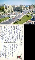 Aksaray Meydanı Valde Camii Kartpostal Şehir Kartpostalı Dönem Arabaları Görselli  Keskin Color Postadan Geçmiş