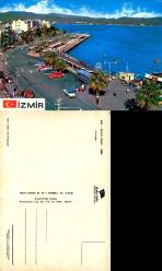 İzmir Karşıyaka  Kartpostal Şehir Kartpostalı Dönem Arabaları Görselli  Keskin Color 429
