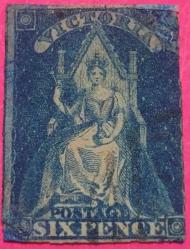 LOT.10 » Avustralya Victoria Eyaleti 1858 nadir - damgalı