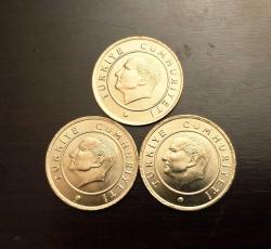 715// 25 Kuruş Çil Altın sarısı (2023) 3 adet