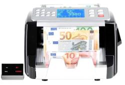 Plus Silver Multi Mix Karışık Para Sayma Makinesi ve Sahte Yakalama - Tl ve Euro Karışık - Usd Adet Sayım - Müşteri Ekran