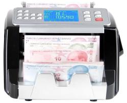 Plus Silver Multi Mix Karışık Para Sayma Makinesi ve Sahte Yakalama - Tl ve Euro Karışık - Usd Adet Sayım - Müşteri Ekran