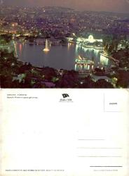 Ankara Gençlik Parkı Gece Görünüş Kartpostal Şehir Kartpostalı  Keskin Color 06/495