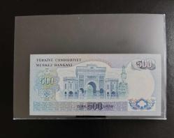 6. EMİSYON NADİR A SERİSİ 500 LİRA ÇİL ALTI KONDİSYONDA İLK ONBİN SERİ NUMARALI