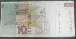 SLOVENYA  1992  10  TOLARJEV  KAĞIT PARA
