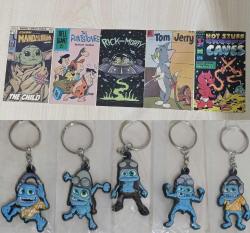 Hafta sonuna özel yarı fiyatına sevimli canavar yaratık figür anahtarlık süs set yanında çizgi film animasyon kahramanları karakterler reklam tanıtım dekor kart postallar koleksiyon nostalji tasarım vintage retro hobi minyatür diorama promosyon aksesuar