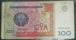 ÖZBEKİSTAN 500 SOM 1999   KAĞIT PARA