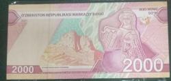 ÖZBEKİSTAN 2000 SOM 2021   KAĞIT PARA
