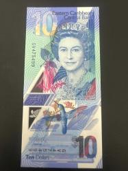 Doğu Karayipler 10 Dolar. Çil. Polimer