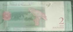 LOT.15 » VENEZUELA 2 BOLIVAR 2018   KAĞIT PARA