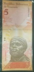 Venezuela 2011 5 Bolivar Çil    KAĞIT PARA