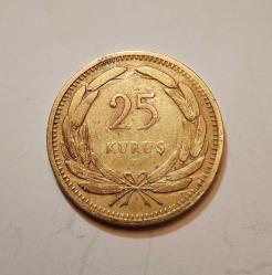 727// 25 Kuruş (1949) pirinç