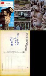 Priene Milet Didim Harabeleri Söke Şehir Kartpostalı  AND Kartpostal 35-203 1 Sol Alt köşede kırık var