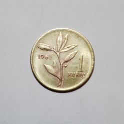 731// 1 Kuruş (1962) pirinç