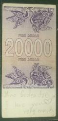 Gürcistan, 2000 Lari (1993)   KAĞIT PARA