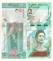 VENEZUELA 2 BOLIVAR 2018 UNC ÇİL