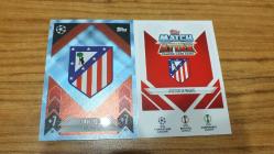 Topps UCL 2024-2025 Team Badge Atletico de Madrid Blue Crystal Paralel Kart No:109c