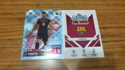 Topps UCL 2024-2025 Sergi Roberto FC Barcelona Blue Crystal Paralel Kart No:143c