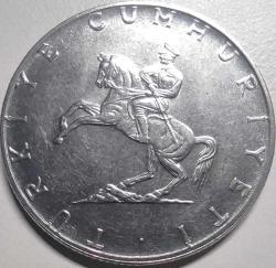 Türkiye 1976 5 Lira - At Üstünde Atatürk Görseli - Koleksiyonluk Madeni Para