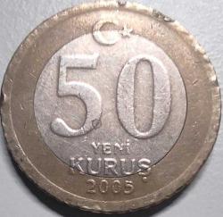 Türkiye 2005 50 Yeni Kuruş - İlk Baskı Hatıra Parası - Koleksiyonluk Madeni Para