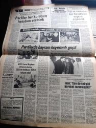 Halka ve Olaylara Tercüman Gazetesi - Turkish Newspaper - 21 Eylül 1983 - 1683 milletvekili adayı hakkında MGK incelemesinin sonuçları bugün açıklanıyor - tüneldeki izdihamda çok sayıda Hacı vefat etti - Mina'da ezilen Hacılar arasında Türkler de var - ABD Kuvvetleri Lübnan ordusunun yanında çarpışmalara katıldı - Kıbrıs Rum yönetimi Dışişleri Bakanı Rolandis ani olarak istifa etti - Başbakan Bülent Ulusu ile Türk İş Başkanı Şevket Yılmaz ek zam için görüşecek - Türk komandoları ASALA kampını bastı - Parti liderleri basın hürriyetini savunacağız dediler - Milli Eğitim eski bakanlarından Orhan Cemal Fersoy İstanbul'da toprağa verilecek - Sözün kısası yazan Rauf Tamer - Cumhurbaşkanı Kenan Evren kurban bayramının ilk günü kimsesiz çocuk ve yaşlılara ziyaret etti fotoğraf - Türkiye'nin ilk fermuarlı yatakları Fotoğrafı - 12 Eylül düşmanlarının utanmaz oyunları yazan Ergun Göze - MDP Genel Başkanı Turgut Subaşı ve kurucularına 130 bin mektup 29 bin telgraf geldi - TRT radyo programı