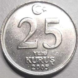 Türkiye 2005 25 Yeni Kuruş - İlk Baskı Hatıra Serisi - Koleksiyonluk Madeni Para