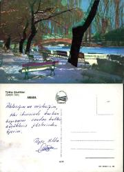 Ankara Gençlik Parkı Kar Manzarası Kartpostal  Şehir Kartpostalı  Photo Turkey 6*52