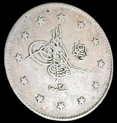 LOT.9 » Abdülhamid 1293/28 2 Kuruş gümüş 2.40g