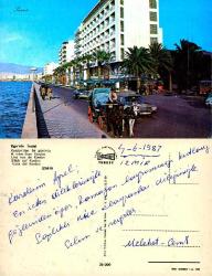 İzmir Kordon At Arabası  Kartpostal Şehir Kartpostalı  Photo Turkey 35-300 Baskı Hafif Erör